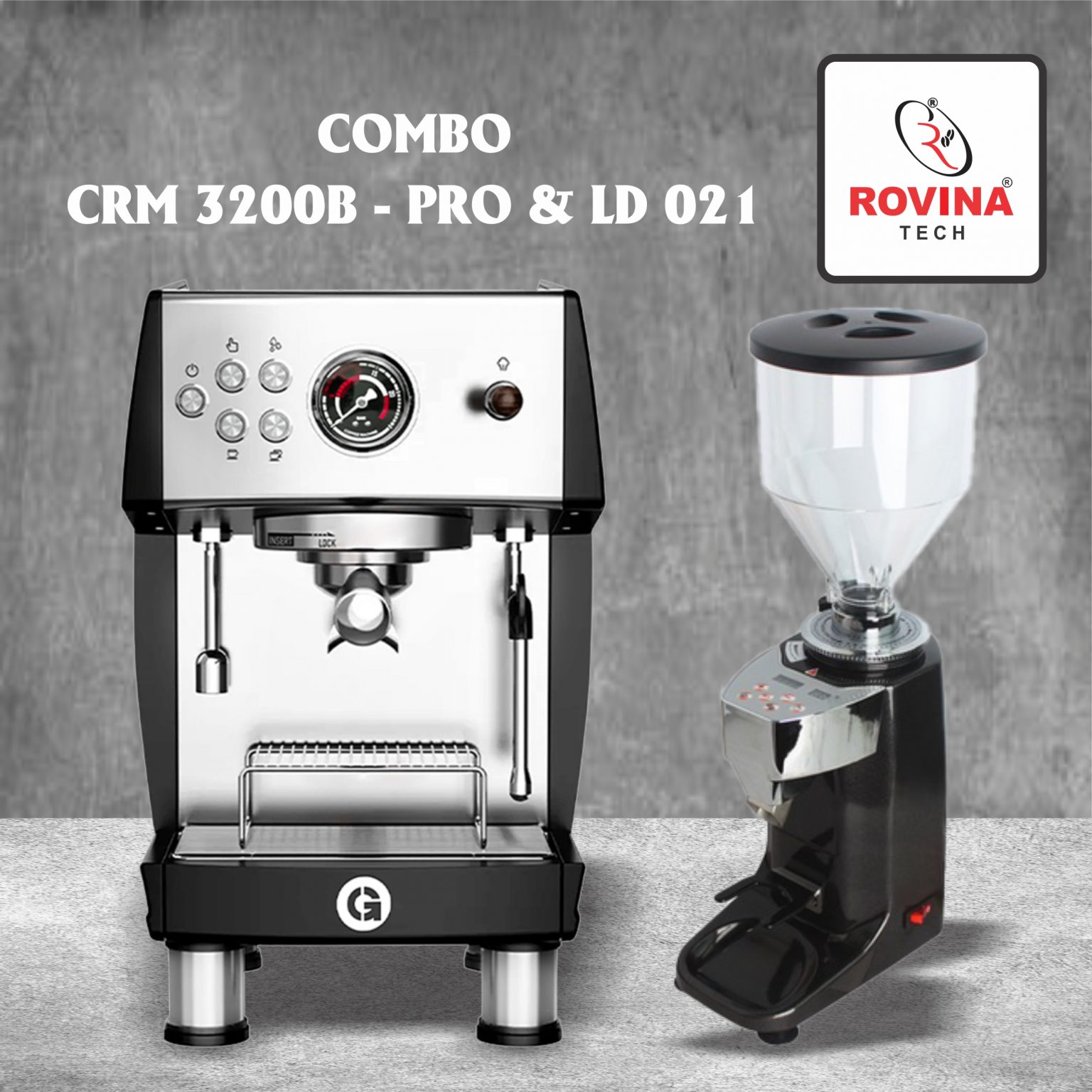 combo máy pha gemilai 3200b pro & ld 021 -3