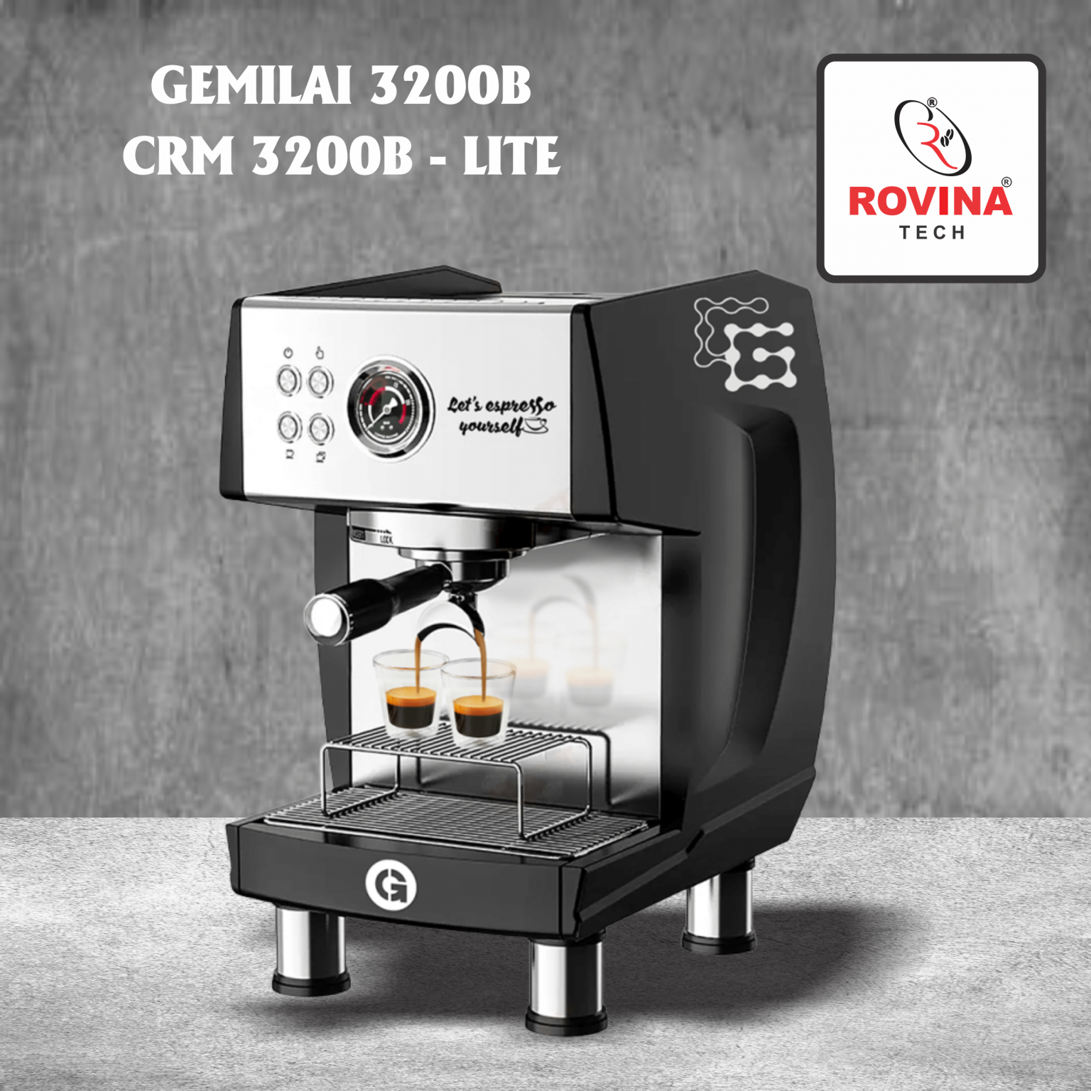 máy pha cafe Gemilai 3200B Lite