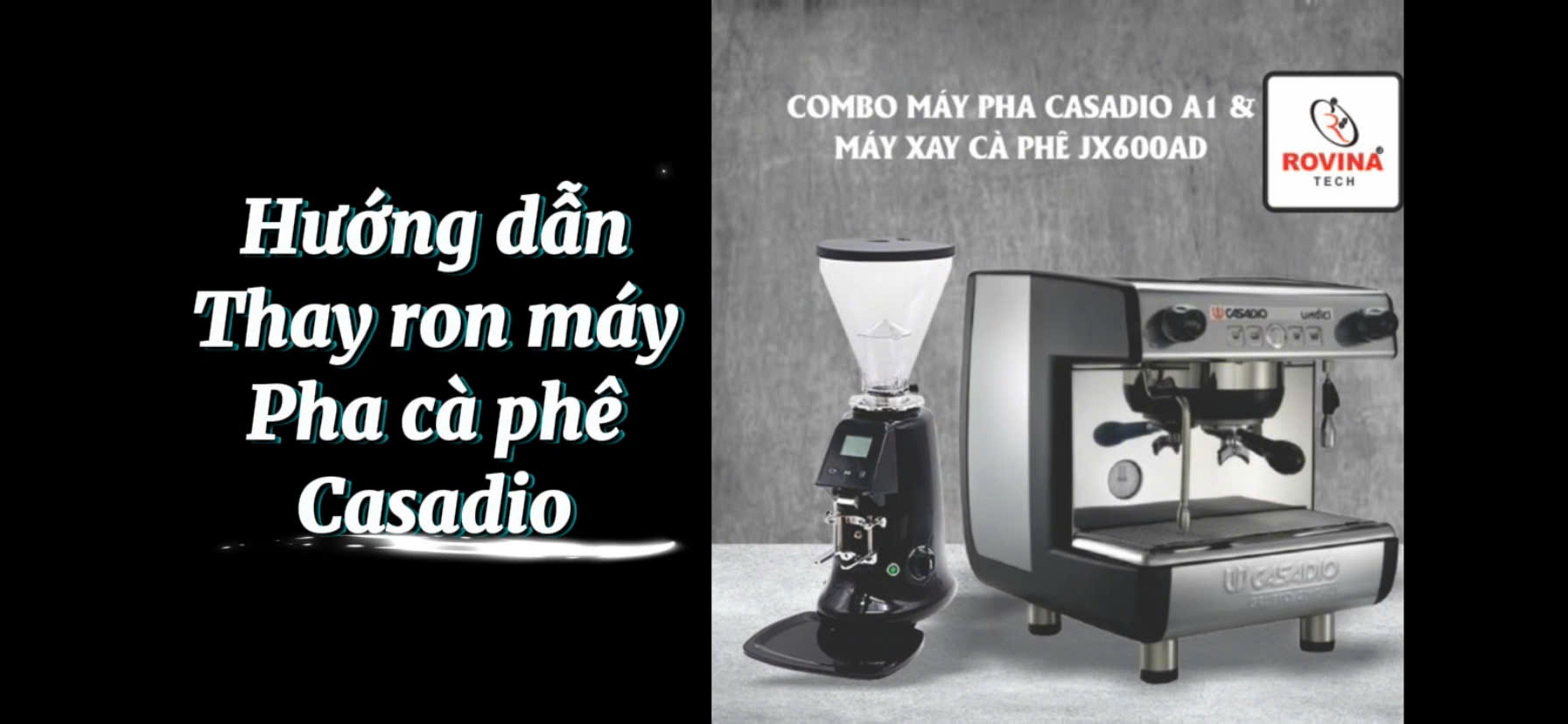 Hướng dẫn thay ron máy pha cà phê Casadio
