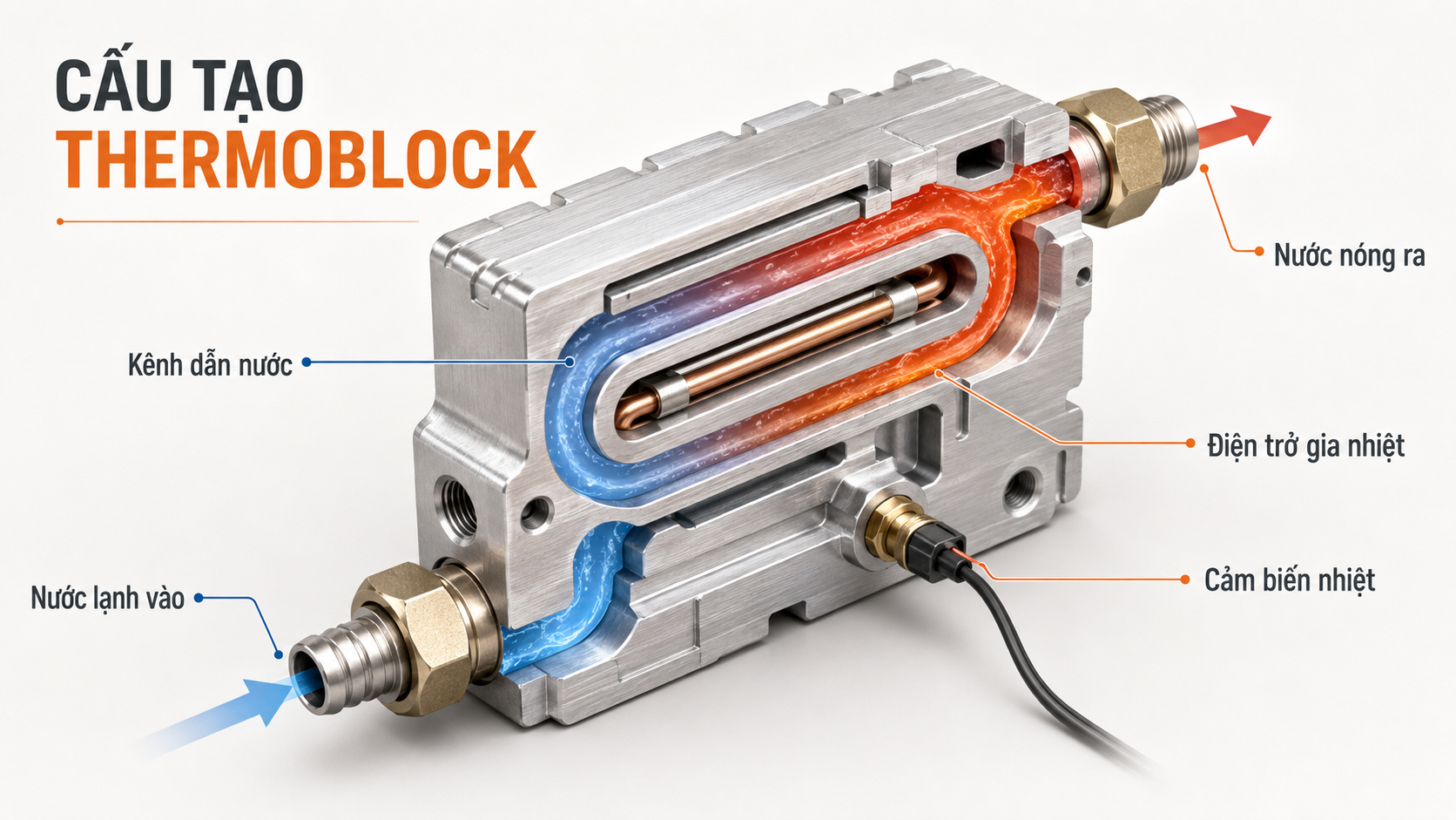 Thermoblock là gì? Cấu tạo, nguyên lý và cách lựa chọn